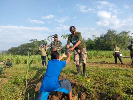 Gerakan Penanaman Pohon Serentak dalam rangka Hari Desa Asri Nusantara menuju Trenggalek Pro Iklim