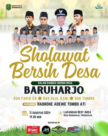 Baruharjo Bersholawat dalam rangka Bersih Desa Baruharjo Tahun 2024