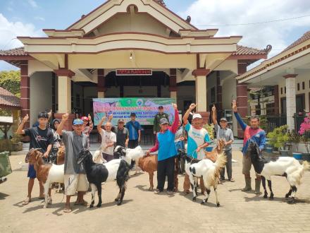 Kegiatan Penyaluran Bantuan Program Ketahanan Pangan Hewani (Kambing)