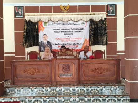 UJI PUBLIK RANCANGAN PERDA INISIATIF DPRD KABUPATEN TRENGGALEK 